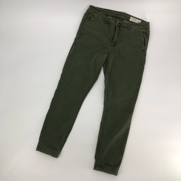 Pistols Green Cotton Cuffed Jean - Size 30 - Picture 1 of 8